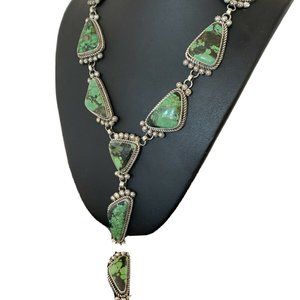 Stunning Native Navajo Lariat Spiderweb Necklace 17435